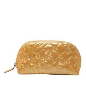 CHANEL Cream Leather Pouch